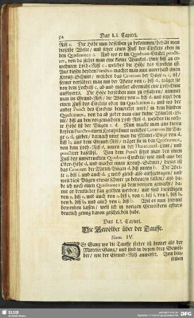 Das LI. Capitel. Die Gewölber über der Tauffe. Num. IV.