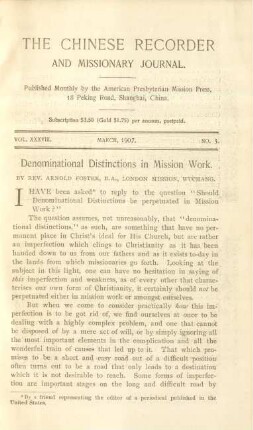 No. 3. March, 1907