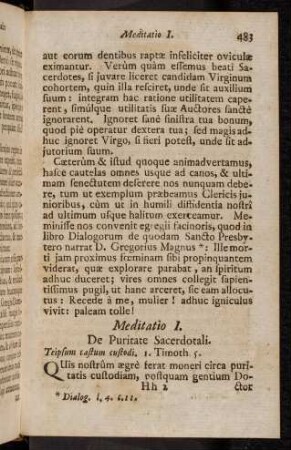 483-487, Meditatio I