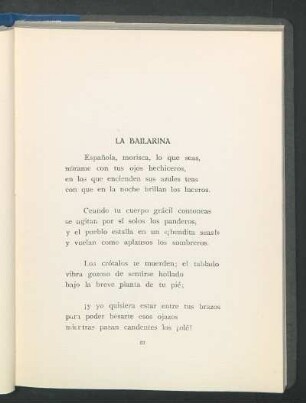La bailarina