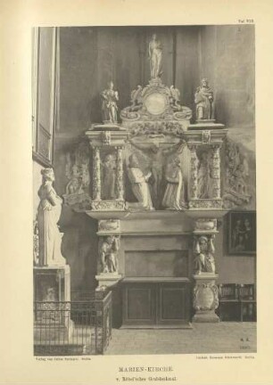 Taf. VIII. Marien-Kirche. V. Röbel'sches Grabdenkmal