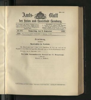 No. 197, 9. September 1915