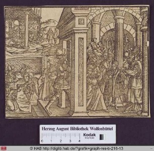 Der Priester Jojada läßt Joas zum König von Juda krönen (2. Könige 11, 13).
