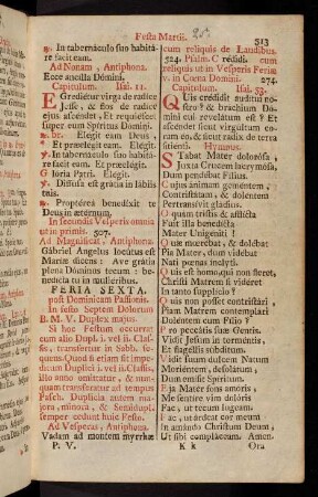 513-525, In festo Septem Dolorum B.M.V.