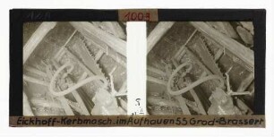 Eickhoff-Kerbmaschine im Aufhauen 55 Grad auf Zeche Brassert