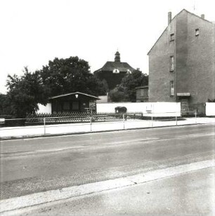 Peitz, Hauptstraße. Blick zum Festungsturm