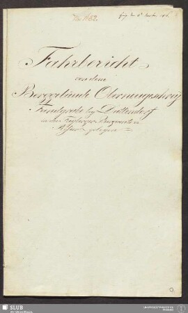 Fahrbericht von dem Berggebäude Oberneugeschrey Fundgrube bey Duttendorf in der Freyberger Bergamts-Refier gelegen - 18.6354 4.
