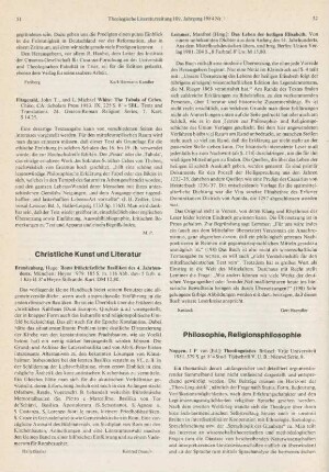 Christliche Kunst und Literatur