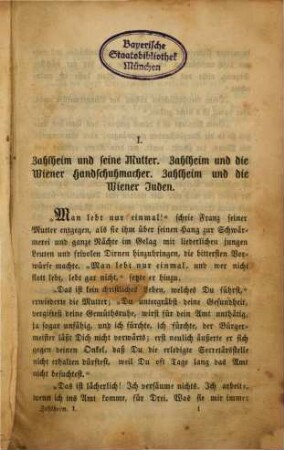 Zahlheim : ein Wiener Criminalroman, 1