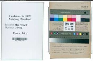 Entnazifizierung Fritz Fluehs , geb. 04.05.1884 (Geschaeftsfuehrer)