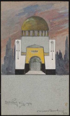 Synagoge: Vorderansicht einer Synagoge