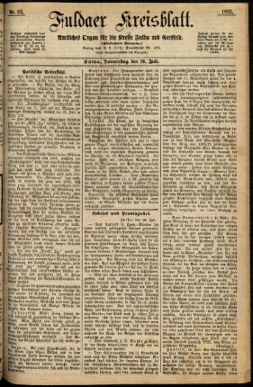 Ausgabe vom Donnerstag, den 19. Juli 1883.
