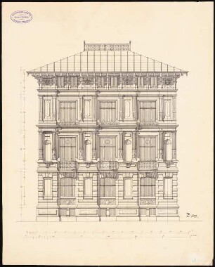 Wohnhaus, Stuttgart: Aufriss