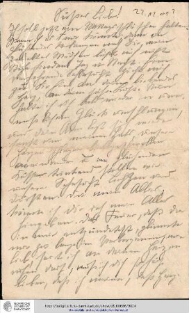 Brief vom 22.12.1905