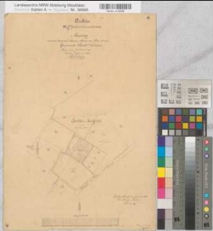 Dülmen (Dülmen), Teilung des Grundvermögens der Münster Straße zu Dülmen, Teilkarte