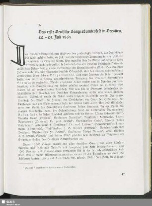 5. Das erste Deutsche Sängerbundesfest in Dresden, 22.-25. Juli 1865