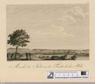 Ansicht der Stadt von der Frankenbacher Höhe