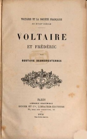 Voltaire et la société française au XVIIIe siècle, 4