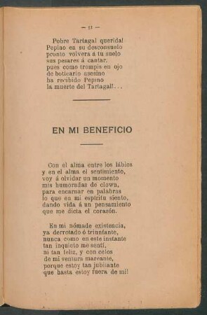 En mi beneficio
