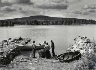 Am stillen Slagnäs-See, Schweden