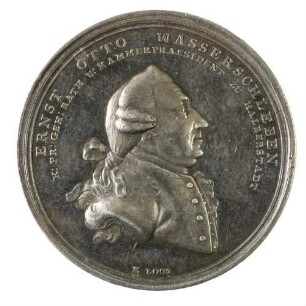 Medaille zum 50-jährigen Dienstjubiläum von Ernst Otto Wasserschleben (1718-1797)
