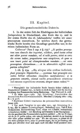 III. Kapitel. Die gemeinrechtliche Doktrin.