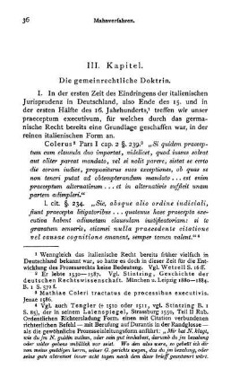 III. Kapitel. Die gemeinrechtliche Doktrin.
