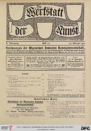 Heft 22 (27. Februar 1911)