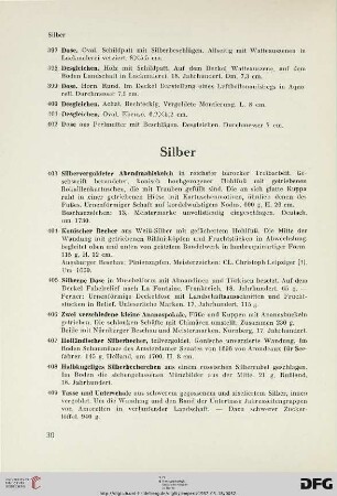 Silber (Nr. 403-424)