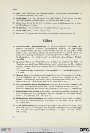 Silber (Nr. 403-424)