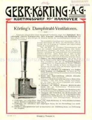 Dampfstrahl-Ventilator