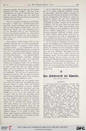 5: Das Urheberrecht der Künstler