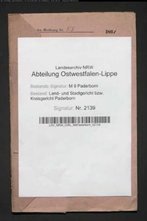 Erblasser: Rhode, Theresia, geb. Wegener: