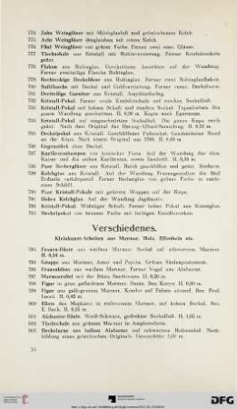 Verschiedenes (Nr. 794-839)
