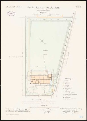 Artilleriekaserne, Wiesbaden Waschanstalt: Lageplan 1:250