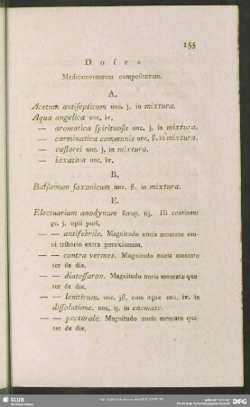 Doses Medicamentorum compositorum