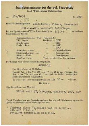 Conzelmann, Alfons
