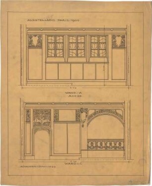 Pfann, Paul; Paris (Frankreich); Welt-Ausstellung - Wandabwicklungen