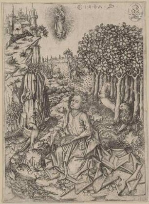 Der heilige Johannes auf Patmos