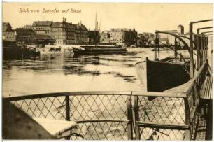Riesa. Blick vom Dampfer aus