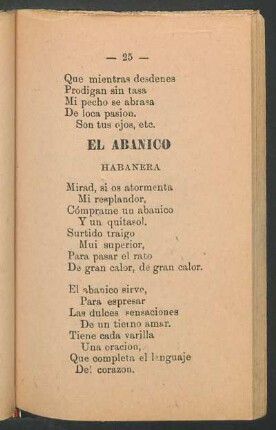 El abanico : Habanera