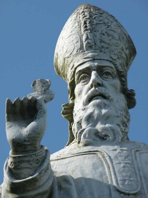 Statue des Heiligen Patrick auf dem Hill of Tara, dem einstigen Sitz irischer Hochkönige, nahe Dublin