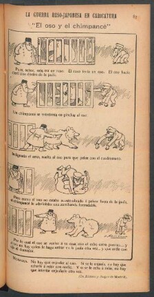 "El oso y el chimpancé" : La guerra ruso-japonesa en caricatura