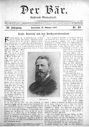 Sonnabend, 27. Oktober 1900 Nr, 43