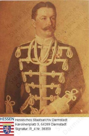 Tiedemann-Brandis, Siegfried v. (1851-1918) / Porträt in Uniform, Brustbild