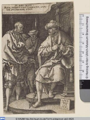 David zerreißt seine Kleider