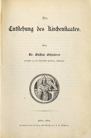 Die Entstehung des Kirchenstaates