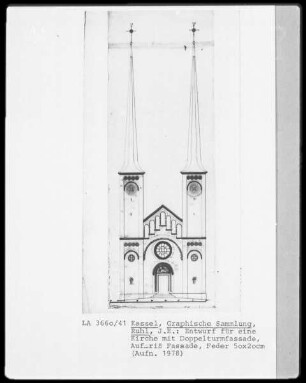 Kirche mit Doppelturmfassade