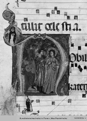 Antiphonar H : Disput der Heiligen Katharina mit den Philosophen