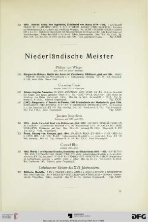 Niederländische Meister (Nr. 325-331)